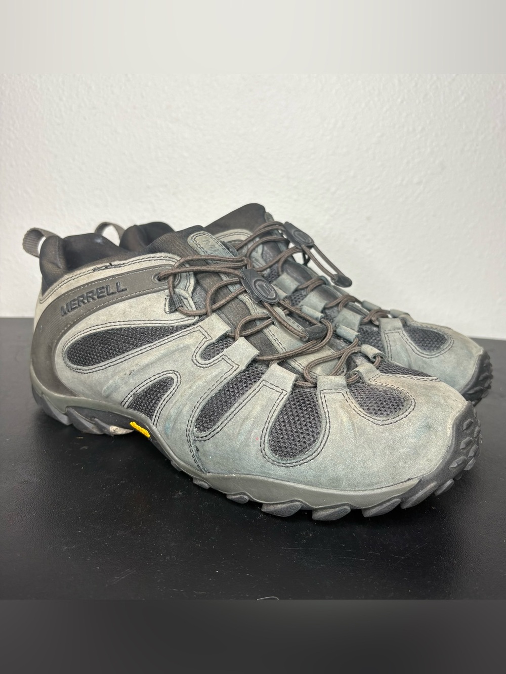 Merrell Mens Chameleon Stretch J033091 Waterproof Suede Hiking Shoe Charcoal 10